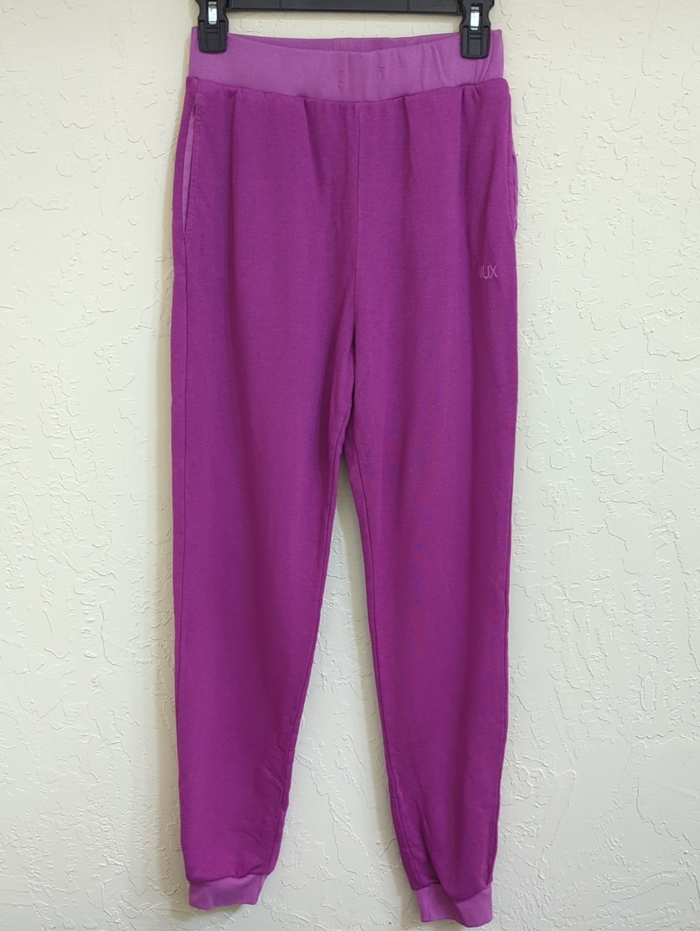 NEW NUX Collection Magenta Sunday Sweat Organic Cotton Sweatpants Joggers XS